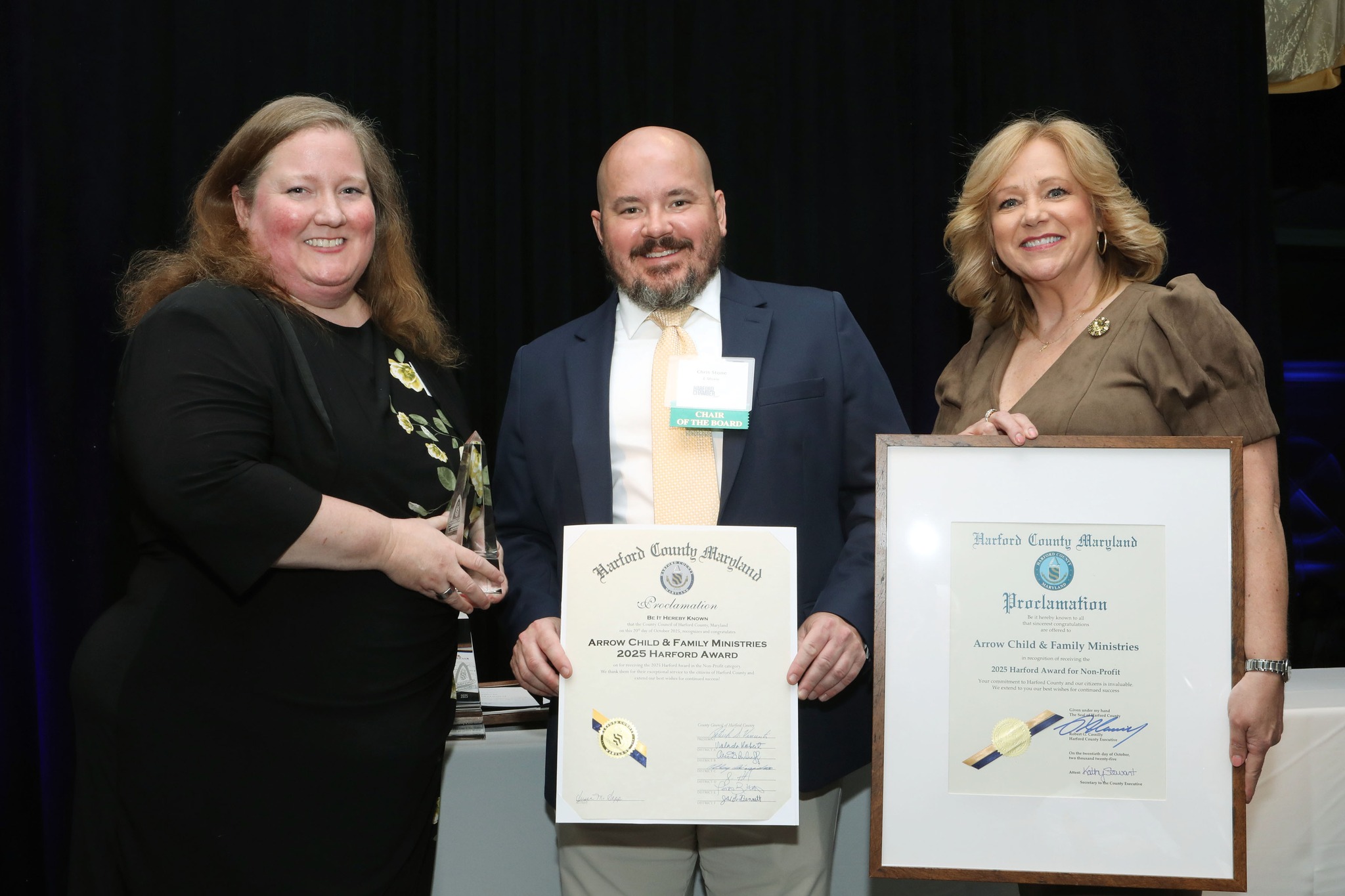 Arrow Accepts Nonprofit of the Year Award Arrow Accepts Nonprofit of the Year Award